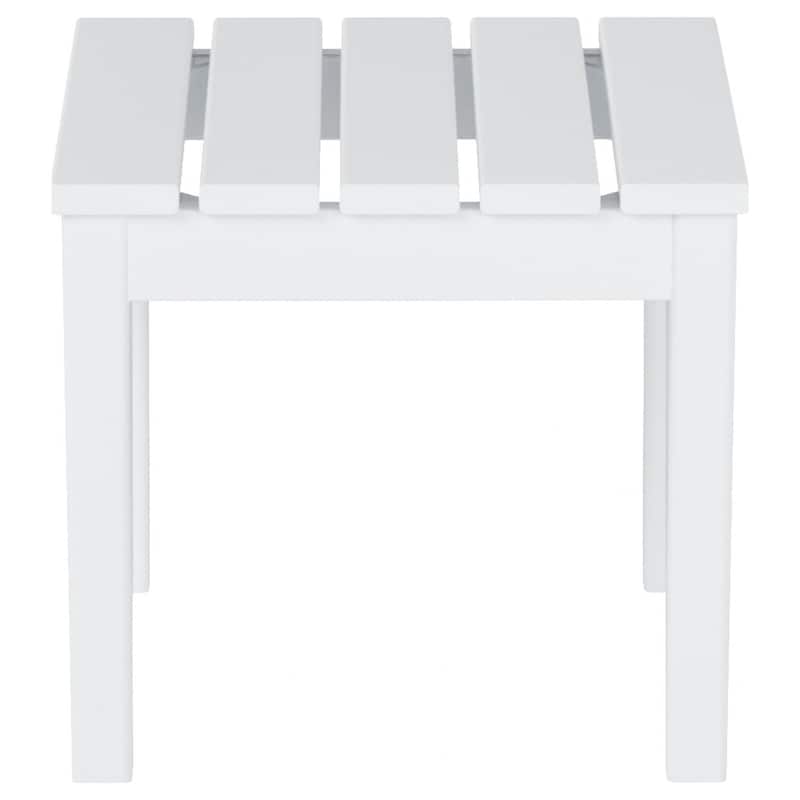 Shoreside Modern Eco-Friendly All Weather Poly Adirondack Rocking Chair with Side Table (2-Piece Set)