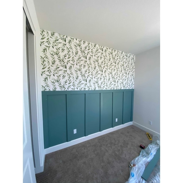 Classic Shaker 8 Pvc Wainscoting Kit Overstock 29037347 Natural wood wainscoting is perfect for home offices. classic shaker 8 pvc wainscoting kit