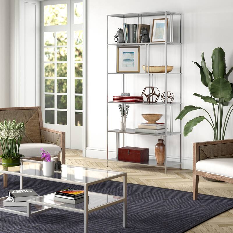 Cortland 34'' Wide Rectangular Bookcase