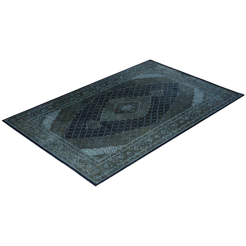Fine Vibrance One-of-a-Kind Hand-Knotted Area Rug - Brown, 6' 6" x 10' 0" - 6' 6" x 10' 0"