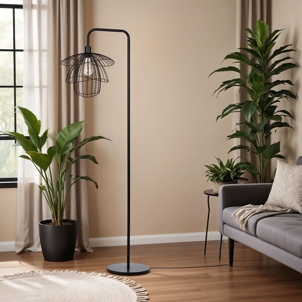Kenroy Home Orchid Downbridge Floor Lamp - Black - Bed Bath
