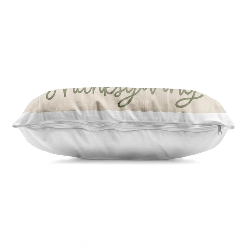 Stupell Happy Thanksgiving Rustic Harvest Decorative Printed Throw Pillow Design by Mandy Ford Art + Illustration