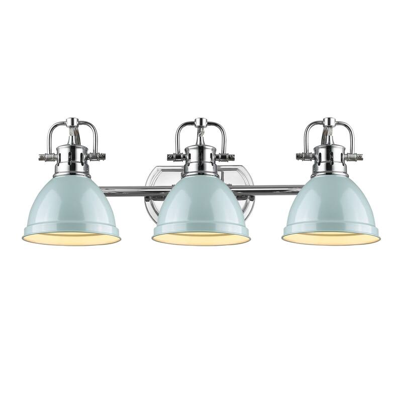 Golden Lighting Duncan 3 Light 25" Wide Bathroom Vanity Light - Sea Foam
