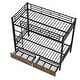 preview thumbnail 8 of 9, Metal Bunk Bed With drawers, Twin, Black