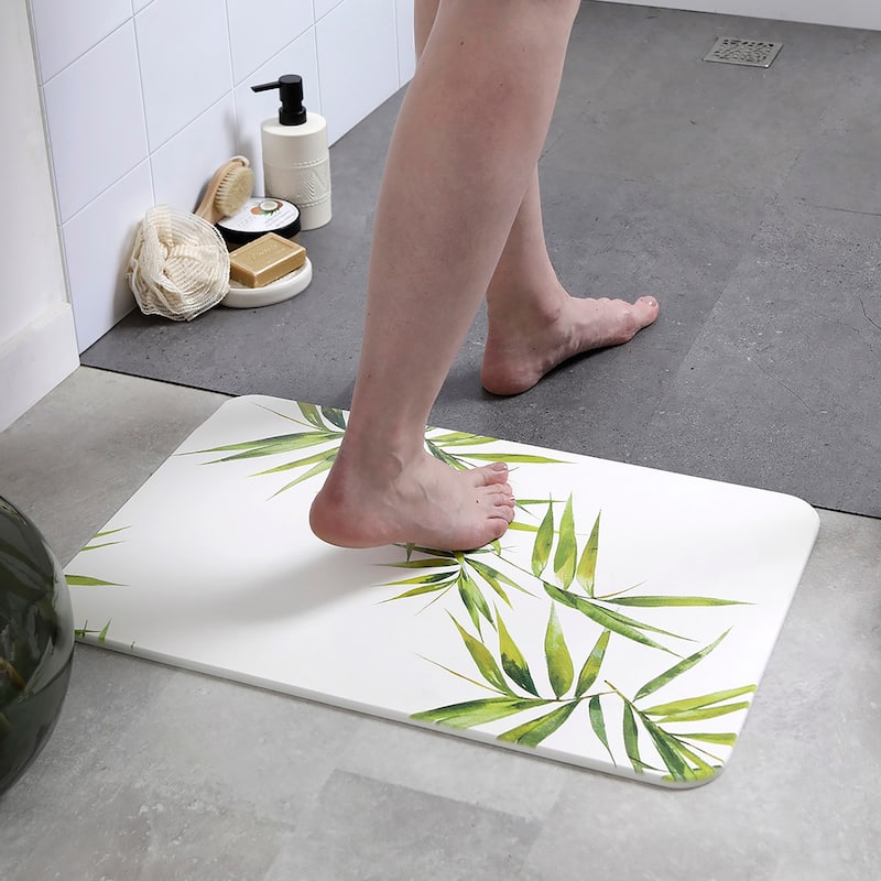 Stone Natural Diatomite Bath Mat Ultra-Absorbent Quick-Dry