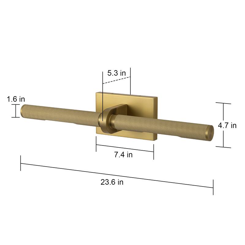 23.6 in. Modern 2-Light Bath Bar Vanity Light