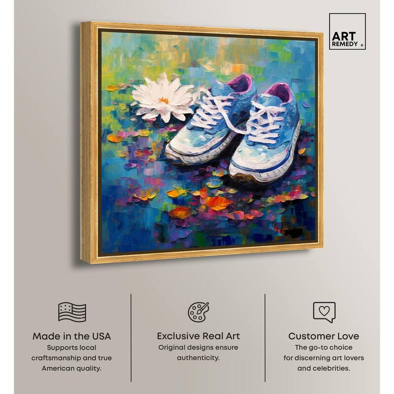 Lily Pad Sneakers Canvas by Art Remedy