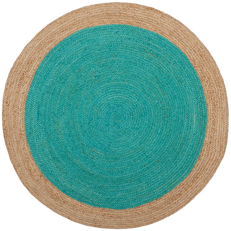 SAFAVIEH Handmade Natural Fiber Charlyne Bordered Round Jute Rug