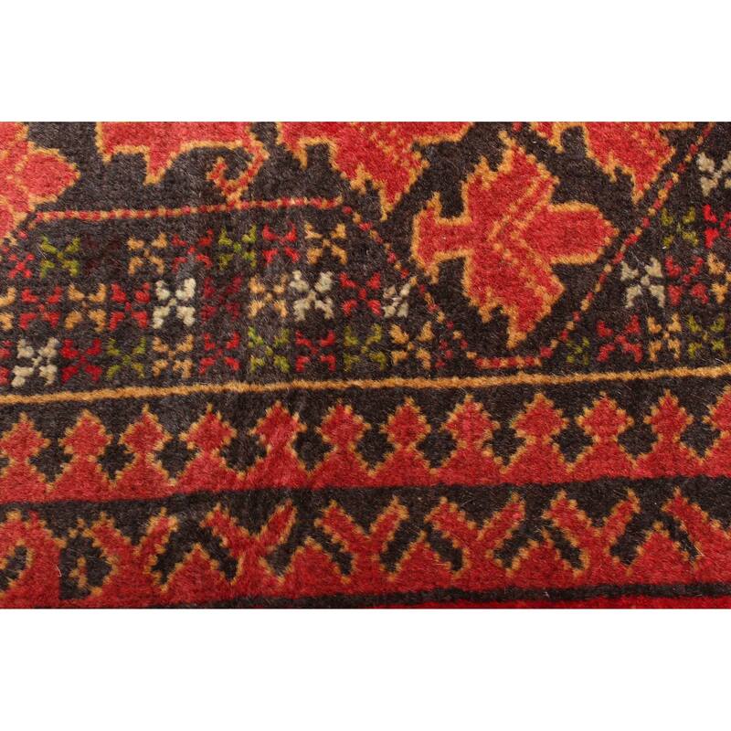 ECARPETGALLERY Hand-knotted Teimani Black Wool Rug - 2'8 x 4'11