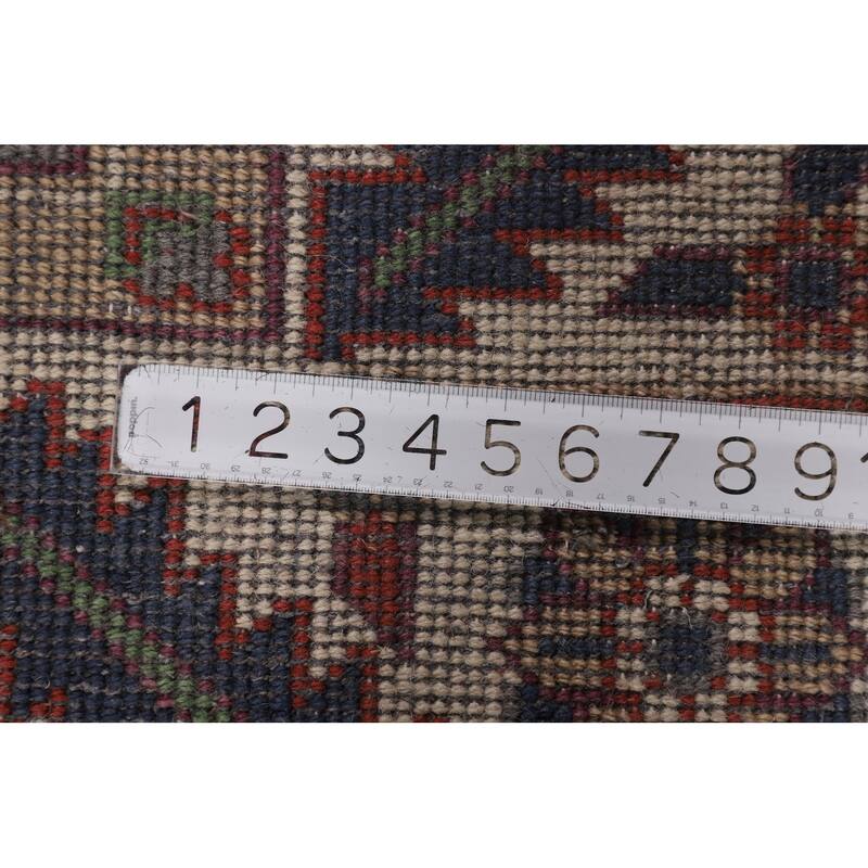 Gray Oushak Indian Area Rug Hand-Knotted Wool Carpet - 7'9"x 9'10"
