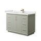Option Light Green / White Cultured Marble Top / Satin