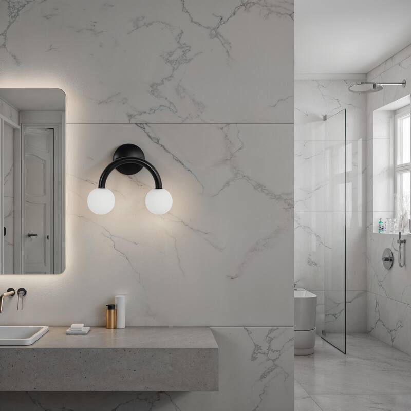 Renwil Santo 10.5" Height Wall Sconces, Matte Black