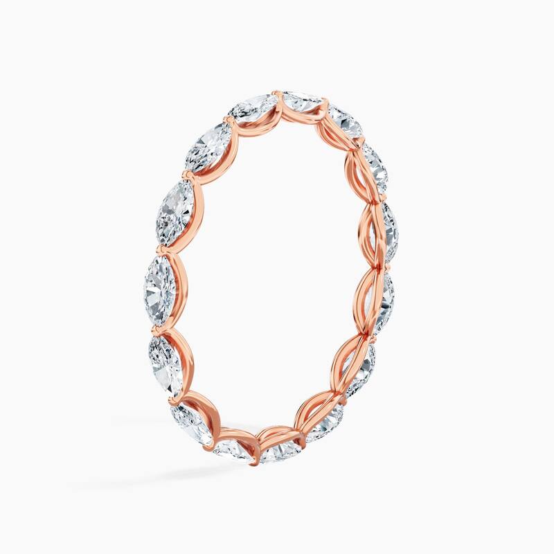 Auriya 14k Gold Marquise East-West Lab Grown Diamond Eternity Band 1.50 - 6.00 ct. tw. (F-G, VS)