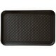 preview thumbnail 5 of 9, All-Weather Indoor/Outdoor Boot Tray - Weather-Resistant Hard Plastic Shoe Mat with Raised Edge by Stalwart (Black)