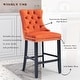 preview thumbnail 46 of 56, Contemporary Tufted Velvet Upholstered Counter Bar Stools Set of 2