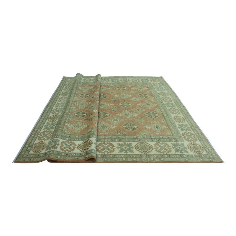 Kazak Luann Rust/Ivory Rug - 8'4" x 11'4"