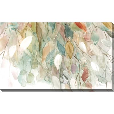 "Rainy Cascade I (Horizontal)" by Carol Robinson Print on Canvas