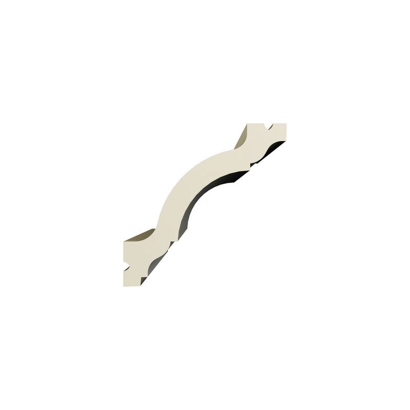 2"H x 2"P x 2 3/4"F x 96"L Fiona Crown Moulding - 1-Pack