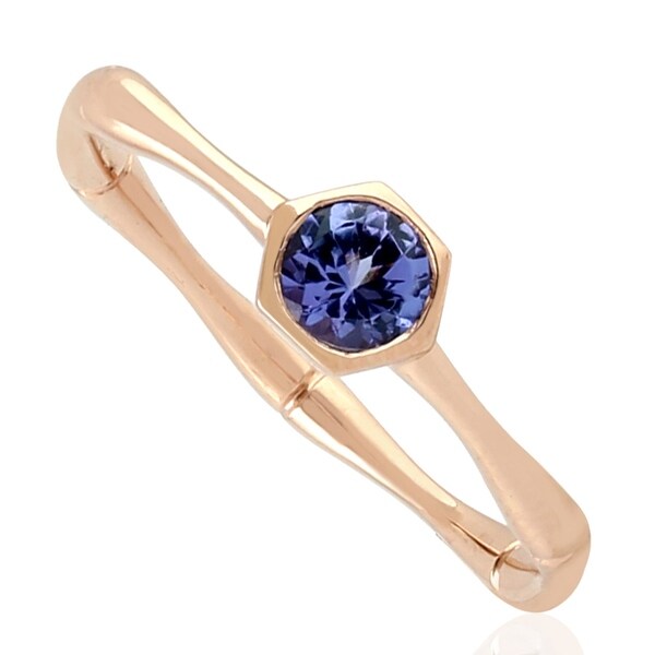 tanzanite bezel ring