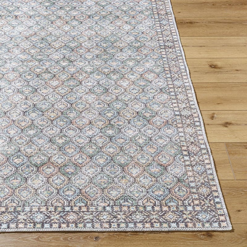 Livabliss Vinny Washable Traditional Area Rug