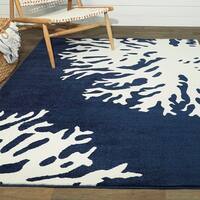 Garland Rug Sea Coral Nautical Indoor Area Rug Overstock 25692364