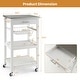 preview thumbnail 3 of 8, Costway Compact Kitchen Island Cart Rolling Service Trolley with