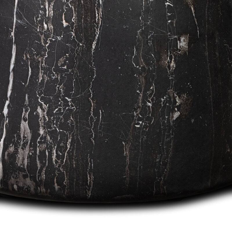 Zyra Concrete Side Table with Stone Texture Finish