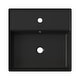 preview thumbnail 5 of 4, Claire 15" Ceramic Wall Mount Sink In Matte Black - 15.0" x 15.0" x 5.0"