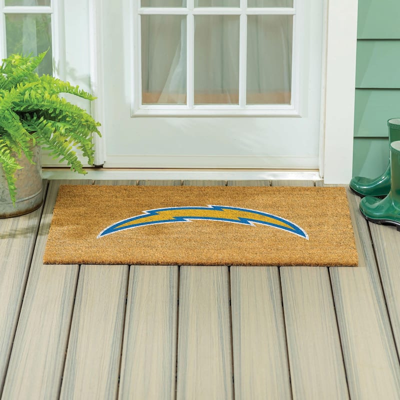 Los Angeles Chargers Full Color Indoor/Outdoor Coir Mat - 36" x 24"