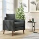 preview thumbnail 9 of 7, Gymax 2PCS Modern Accent Chair Upholstered Mid-Century Armchair w/