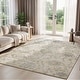 preview thumbnail 1 of 9, KALATY Chateau Cream Floral Lattice Area Rug 2' x 3'