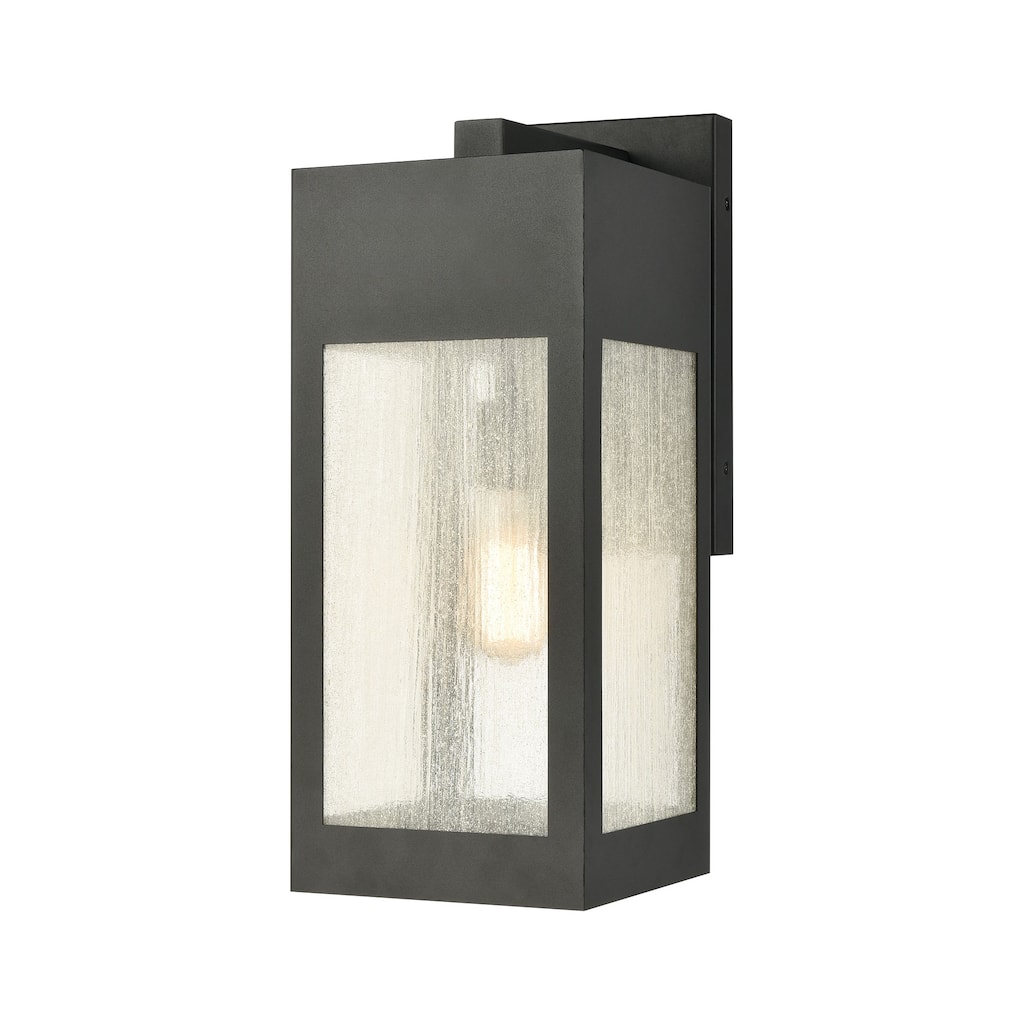 Elk Home Angus Charcoal With Heavy Seeded Glass 1 Light Wall Sconce