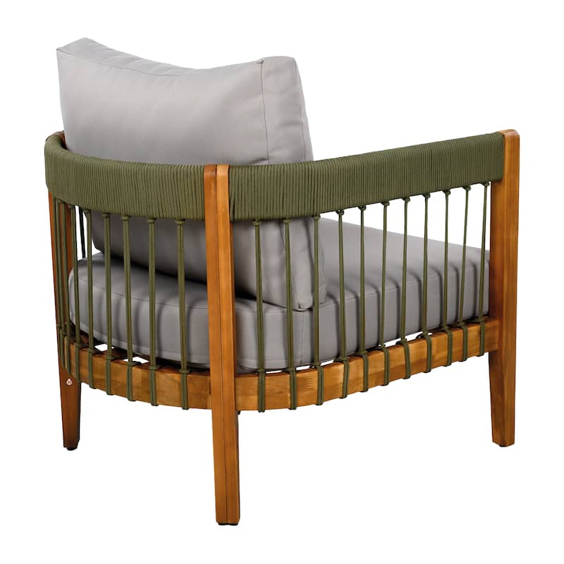 Christopher Knight Home- Henry Acacia Outdoor 3-Piece Chat Set
