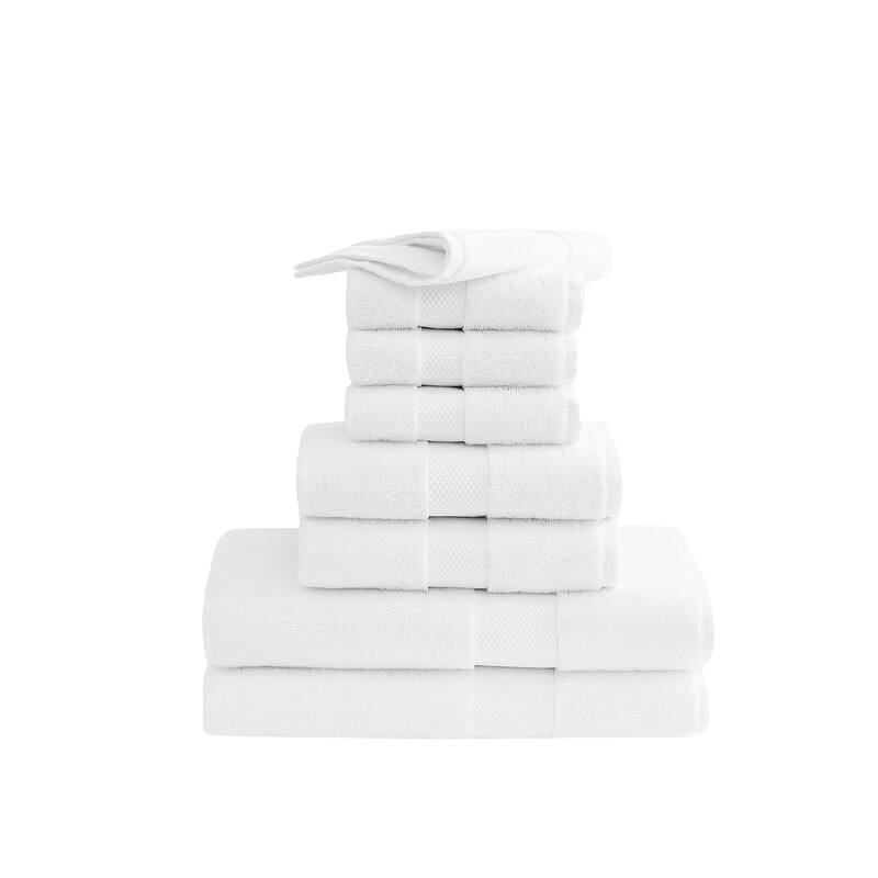 Christian Siriano NY Plush Turkish Cotton 8 Piece Towel Set