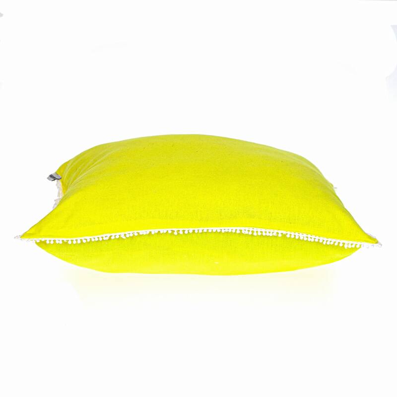 Solid Square Throw Pillow - 16" - Yellow