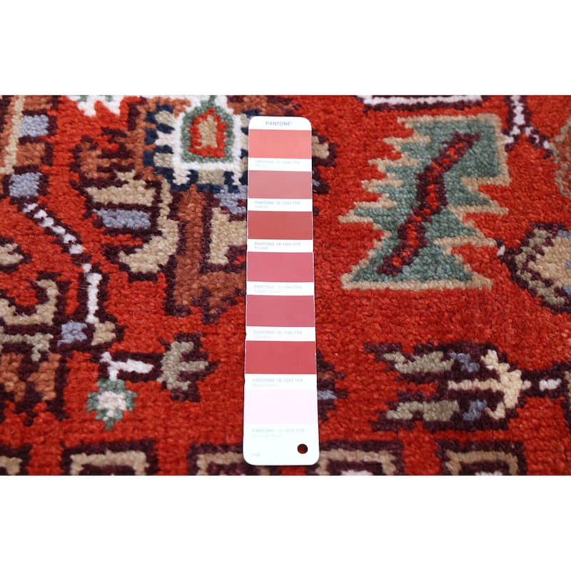 ECARPETGALLERY Hand-knotted Serapi Heritage Dark Copper Wool Rug - 8'1 x 9'10