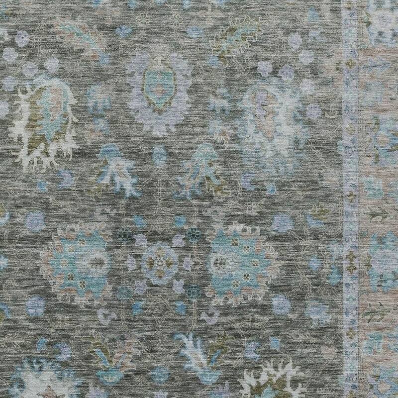HomeRoots Floral Traditional Rectangle Outdoor Rug