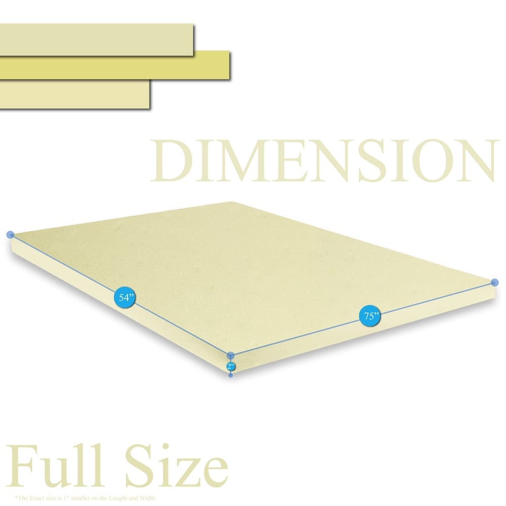 ONETAN, 2-inch High Density Foam Mattress Toppers,Add Comfort To Mattress