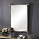 preview thumbnail 2 of 4, Uttermost Abanu 40" x 30" Rustic Industrial Oversized Vanity Bathroom