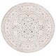 preview thumbnail 29 of 39, SAFAVIEH Harlow Germaine Vintage Distressed Rug 6'3" Round - Ivory/Grey Beige - Round