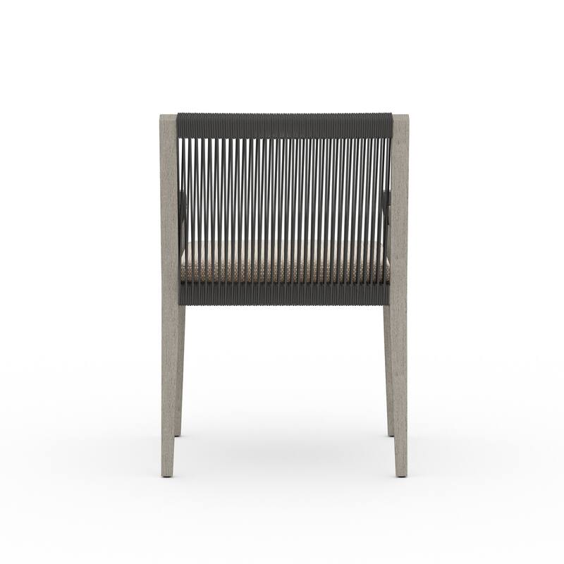 Atwood Outdoor Dining Armchair-Weathered Grey-FSC