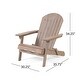 preview thumbnail 37 of 60, Outdoor Acacia Wood Adirondack Chair, Simple Design Chair