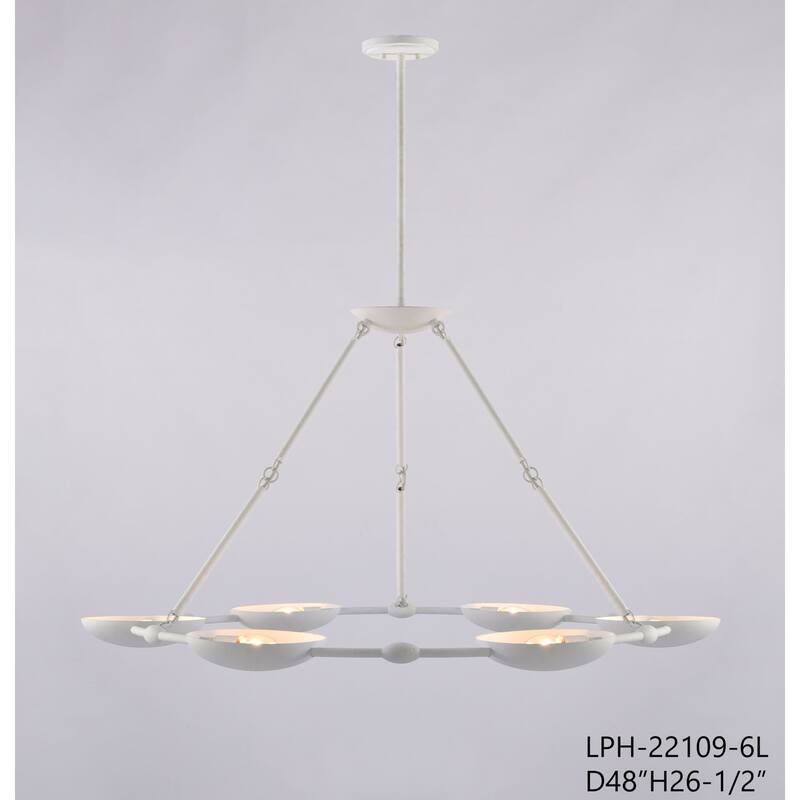 Kovacs P1316 Undertas 6 Light 48" Wide Ring Chandelier