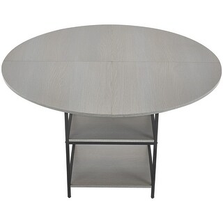 Round Dining Table 47-Inch For 4-6 Person With Wood Construction For ...