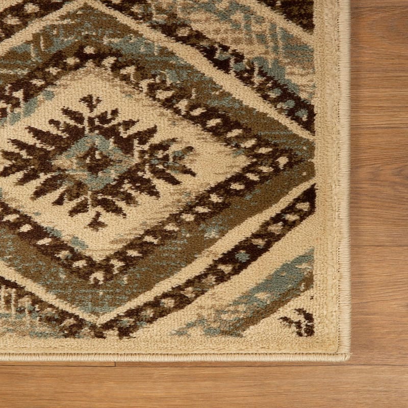 Superior Farmhouse Southwestern Power-Loomed Indoor Area Rug