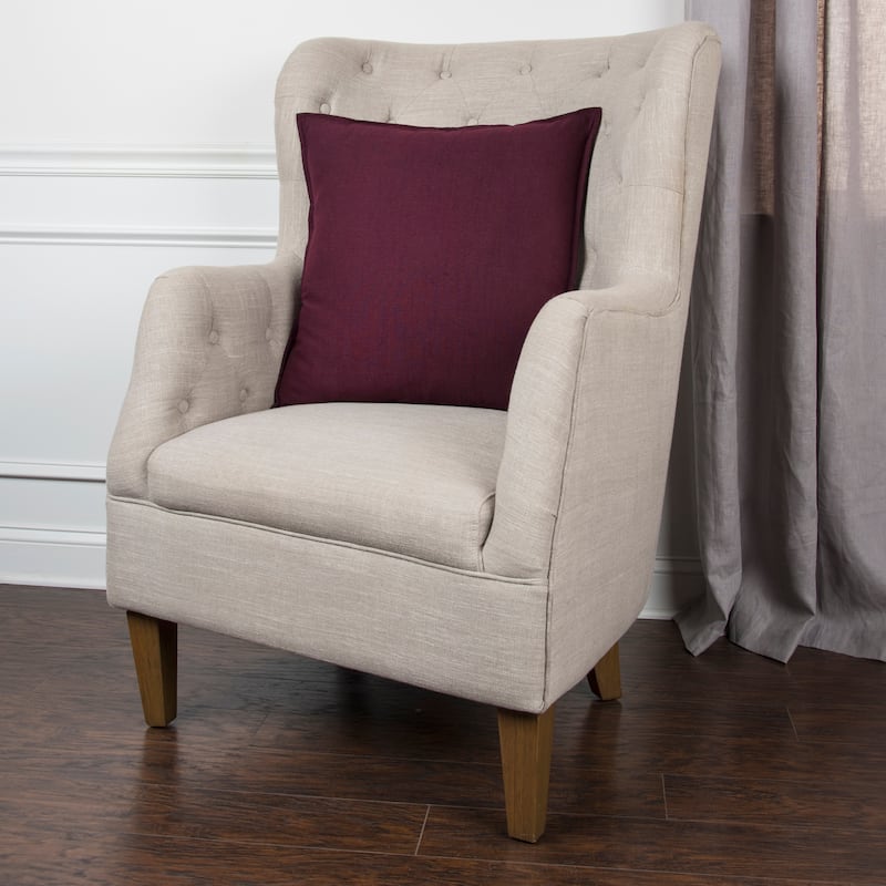 Rizzy Home Cotton Slub Solid Decorative Throw Pillow