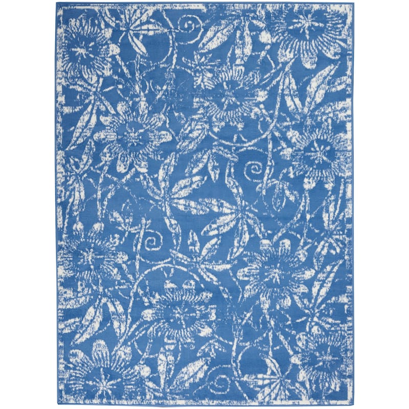 Nourison Whimsicle Country Farmhouse Floral Area Rug