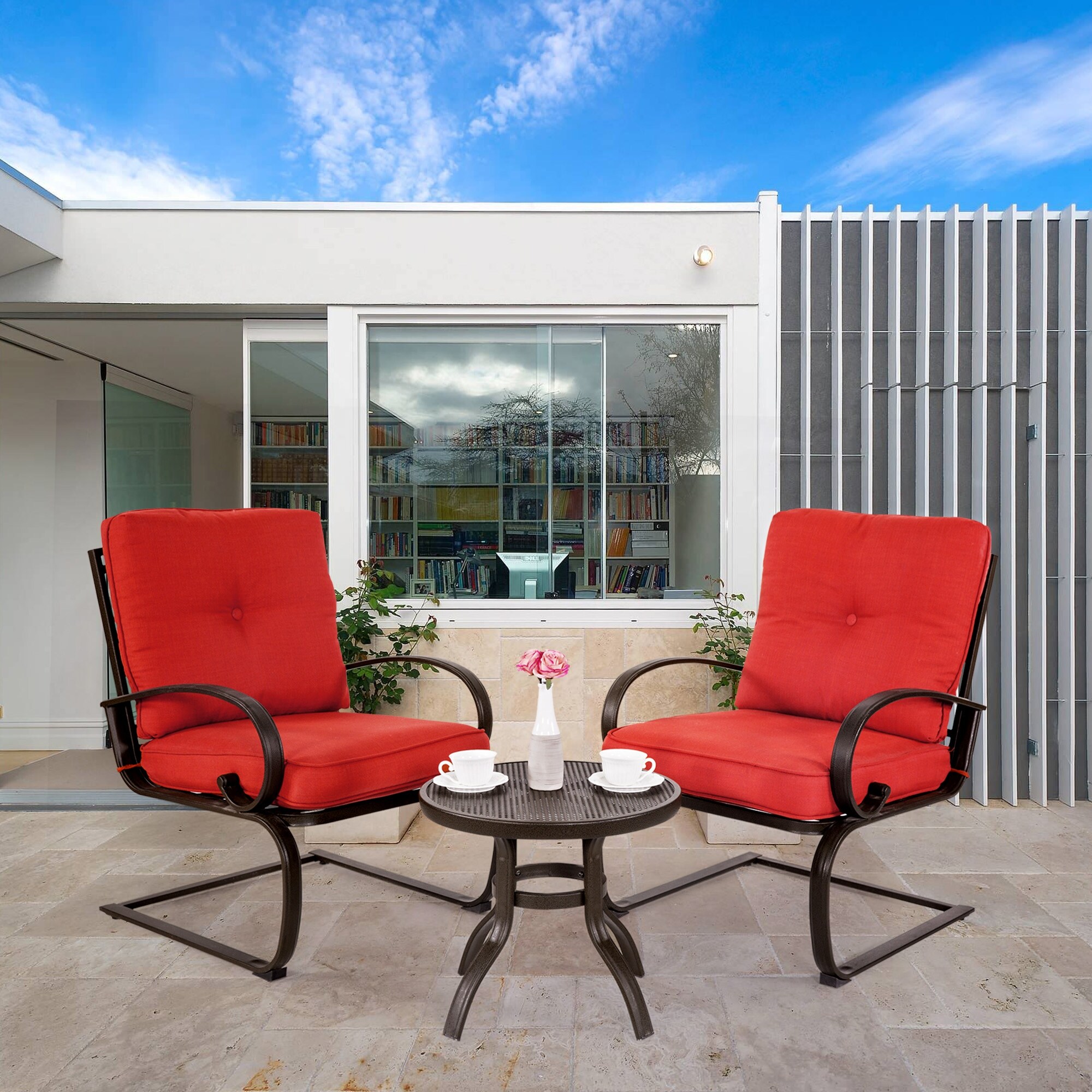 iron bistro patio set