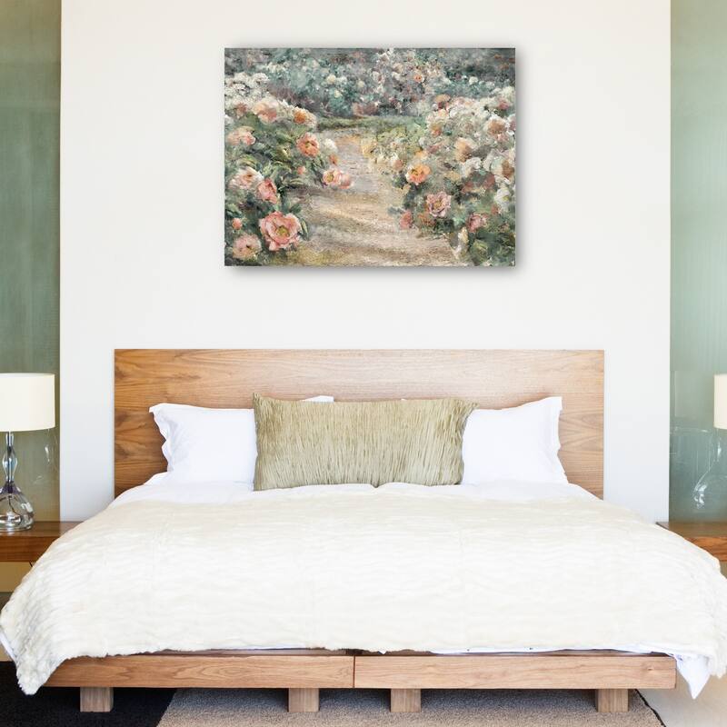 Garden Path By Studio Arts Canvas Art Print