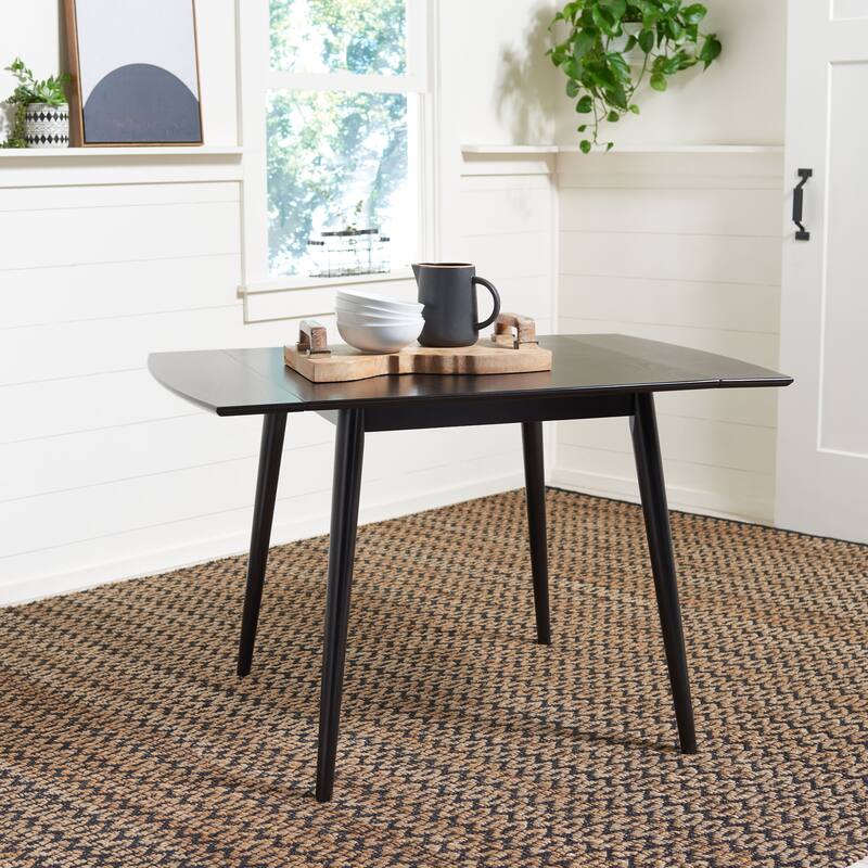 SAFAVIEH Thomasine Extension Dining Table - 47.2" W x 31.5" L x 29.5" H - 47Wx31Dx30H - Matte Black